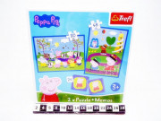 PUZZLE 2W1 + MEMMOS PEPPA 3314